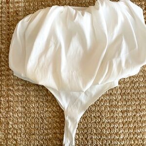 Strapless White Bubble bodysuit (unworn, tags on)